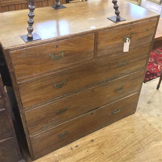 Victorian military chest (repaired & restored)